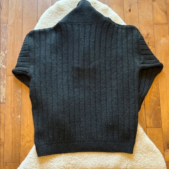 Vintage Woolrich Shawl Collar Wooden Button Pullover Sweater Men's Size Medium - Picture 9 of 13